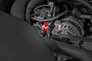 Subaru WRX Dipstick Handle - Perrin Performance - Loop Style - Red - `15-`25 Subaru WRX Dipstick Handle - Perrin Performance - Loop Style - Red - `15-`25